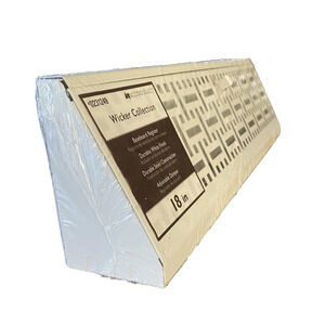 Triangular Metal Decorative Baseboard Register Durable Steel 18 Inches White